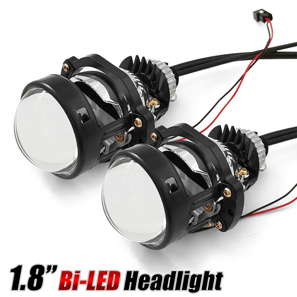 1.8 inch Bi LED Projector Lens H4/H7/H11/9006 Mini Headlight Retrofit VS Xenon