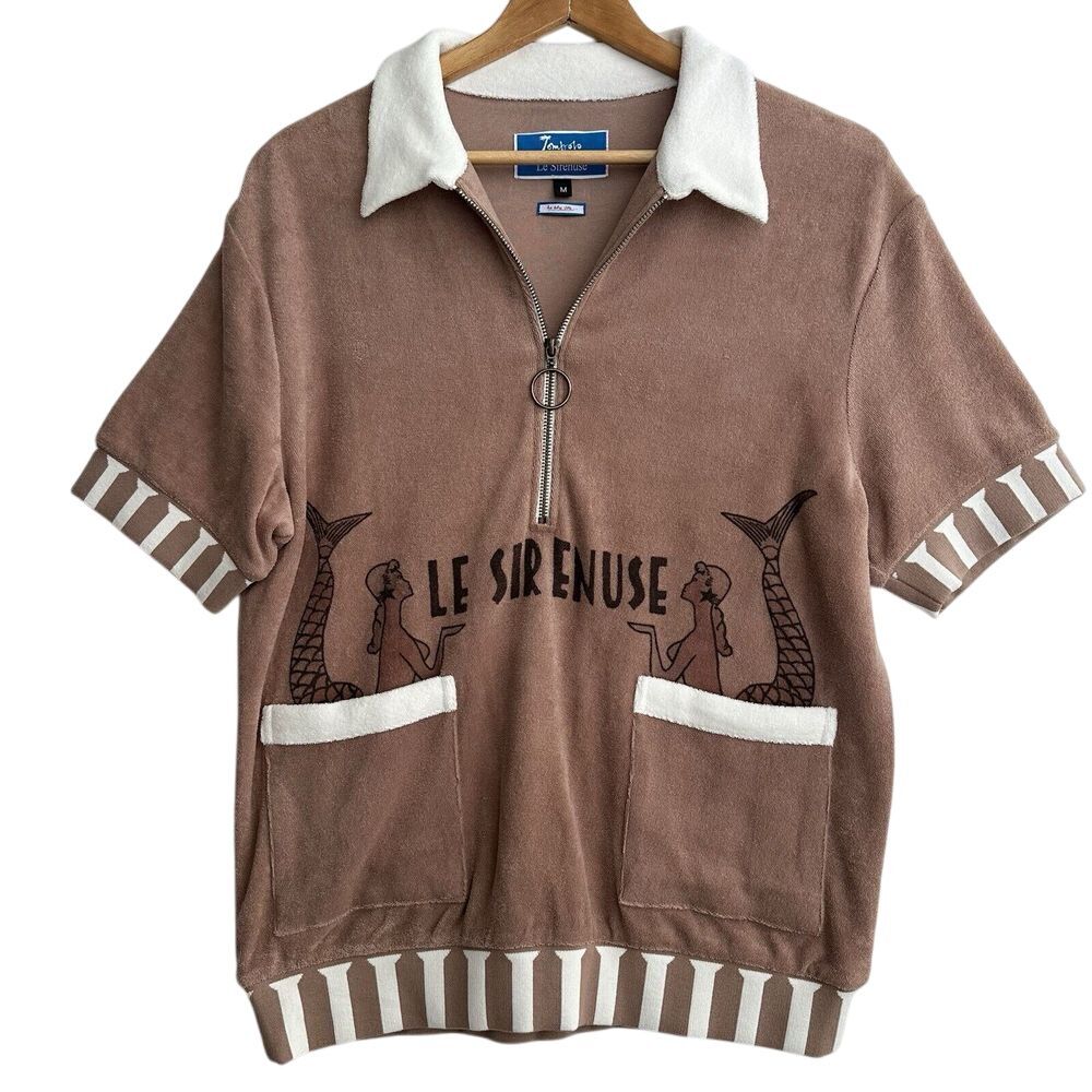 Tombolo x Le Sirenuse Cabana Organic Cotton Terry Shirt Unisex Size Medium