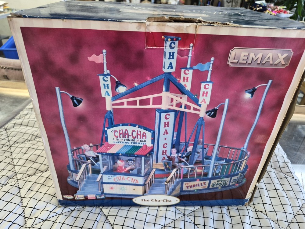 Lemax The Cha-Cha Carnival Ride 2007 Lights Sound Motion Works Retired w Box