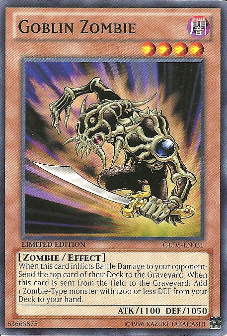 Goblin Zombie GLD5-EN021 Common Limited Edition Heavily Played