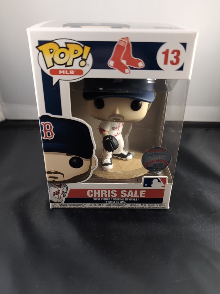 Funko POP! MLB #13 Chris Sale Boston Red Sox White Jersey w/ Free Protector