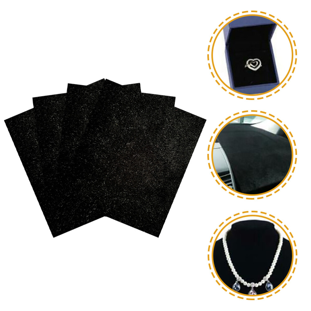 4 Pcs Velvet Fabric Squares Self Adhesive Sheets DIY Gift Box Liner