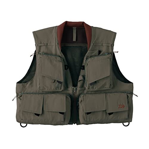 DAIWA DV-3222 Brown XL Fishing Vest for Men
