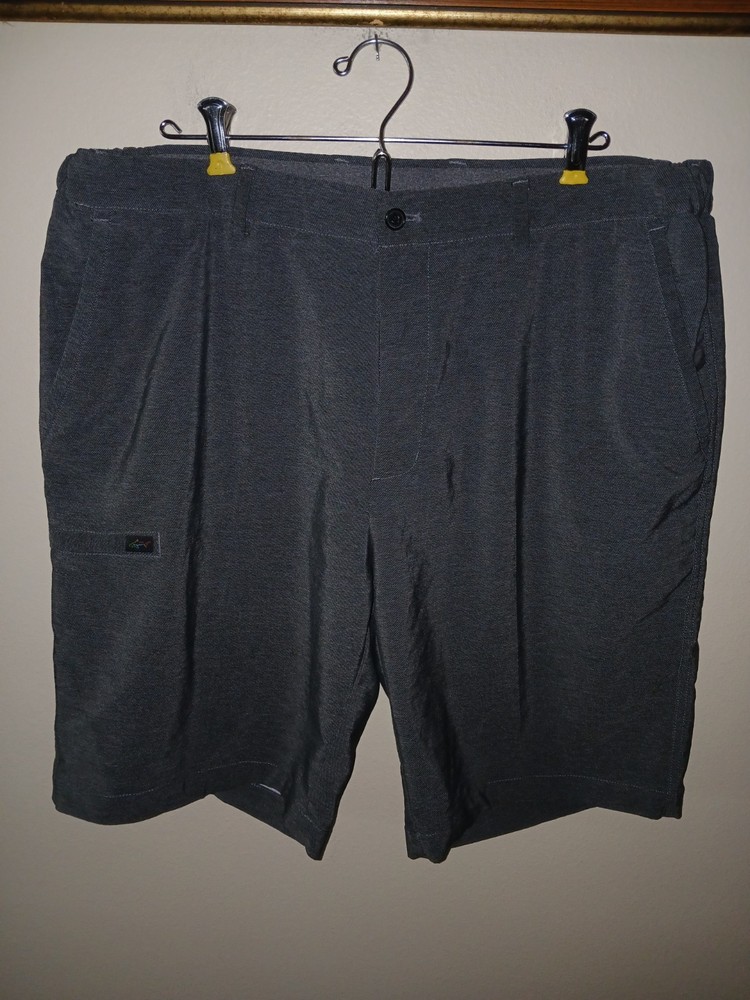 Greg Norman Men's 38 Performance Golf Shorts Stretch Moisture Wicking Gray