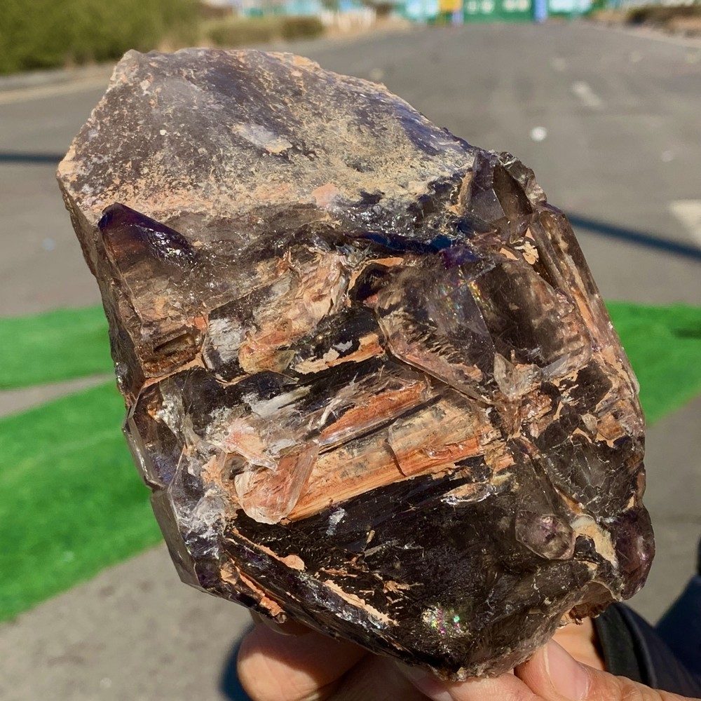 2.67LB Natural Citrine Cluster Mineral Specimen for Healing and Energy