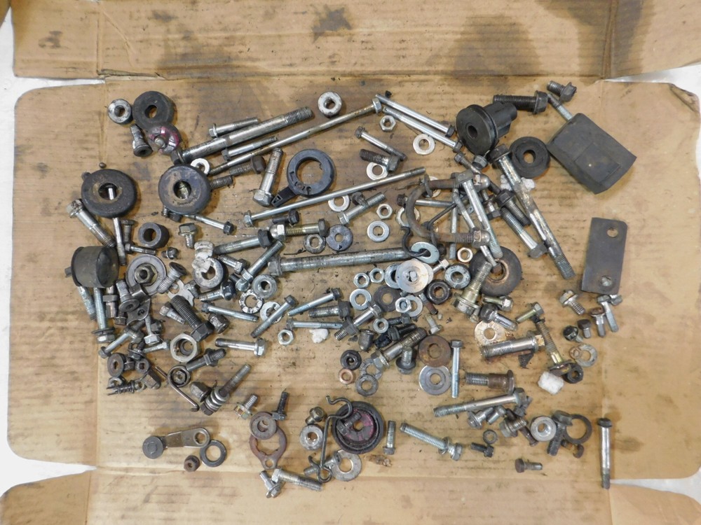 1985 Honda CMX250C Rebel 250 Miscellaneous Nuts Bolts & Brackets Parts Box Lot