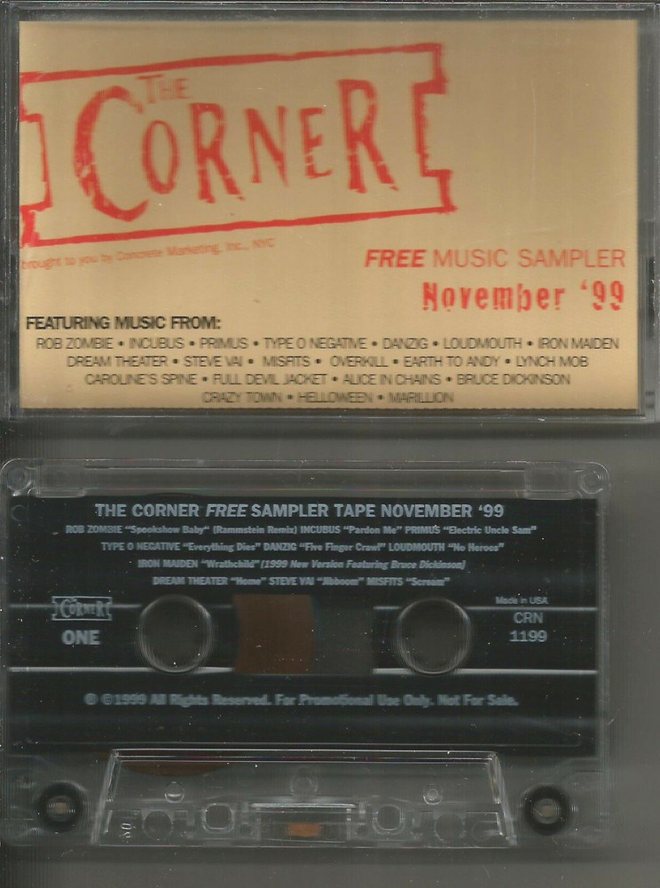 PROMO CASSETTE TAPES Type O Negative Dream Theater Iron Maiden Misfits Marillion  