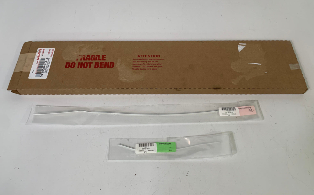 2020-2021 Toyota Highlander Front Rear Left Painted Door Edge Guards OEM New