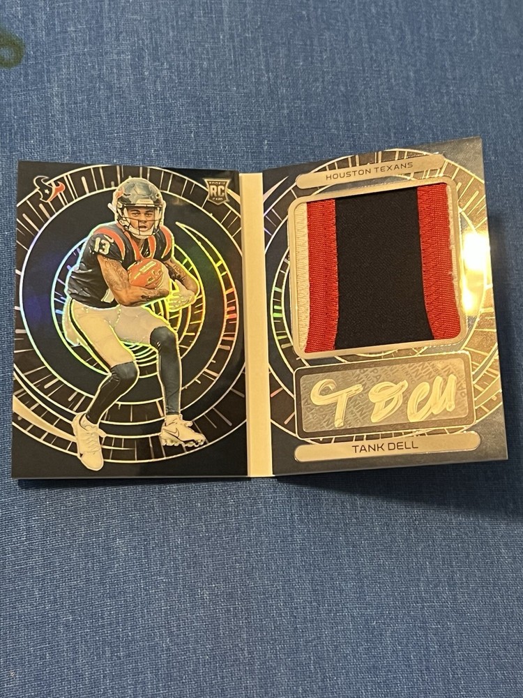 2023 Panini Spectra Tank Dell RC Rookie Optics Patch Auto Booklet /40 No Reserve