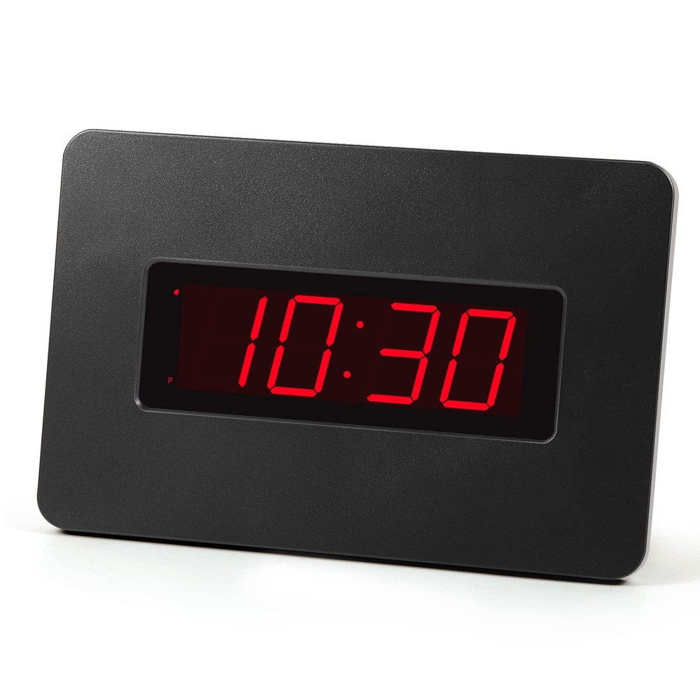 Timegyro Battery-Powered LED Digital Alarm Wall Clock for Bedrooms