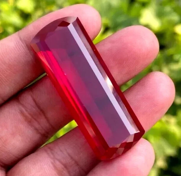 100 Ct+ AAA Natural Certified BURMA Pigeon Blood Red Ruby Unheated  LT Gemstone