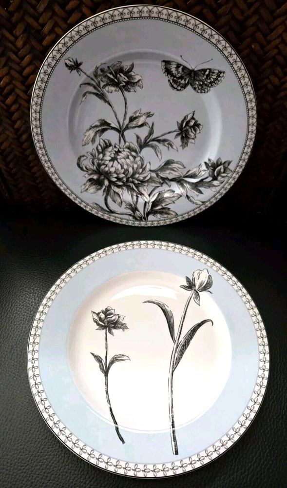 SET OF 2 CHARTER CLUB TUILLERIES BLUE SALAD PLATES 8 1/2