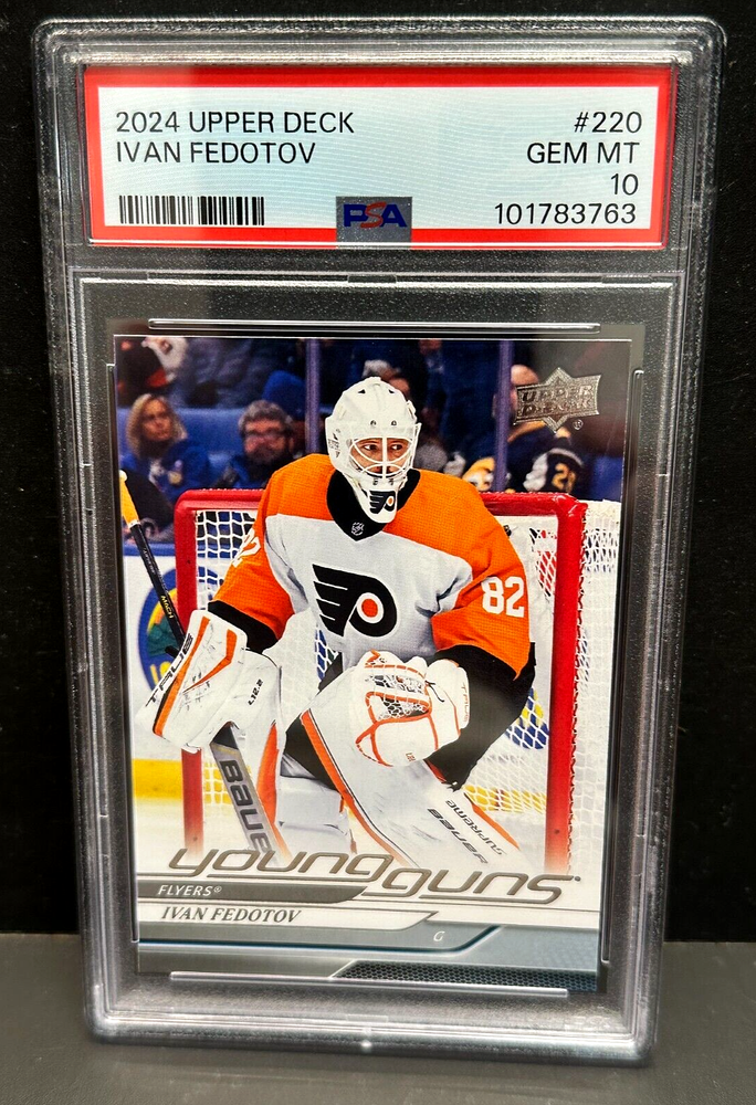 Ivan Fedotov 2024-25 Upper Deck Young Guns Rookie RC #220 PSA 10 GEM MT Flyers