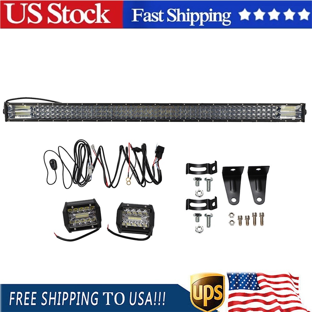 42in LED straight Light Bar Combo 2pcs 4
