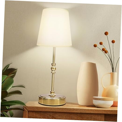 Dimmable Rechargeable Cordless Bedside Table Lamp with Battery