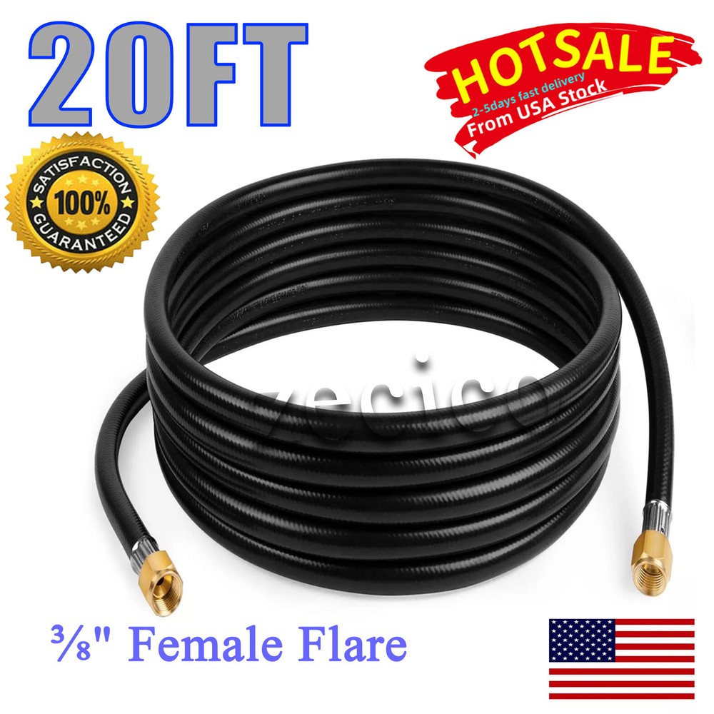20ft Propane Hose Assembly & Both 3/8