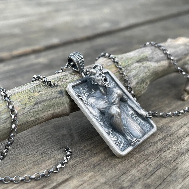 Satan Stainless Steel Amulet Necklace Pendant Jewelry Gift