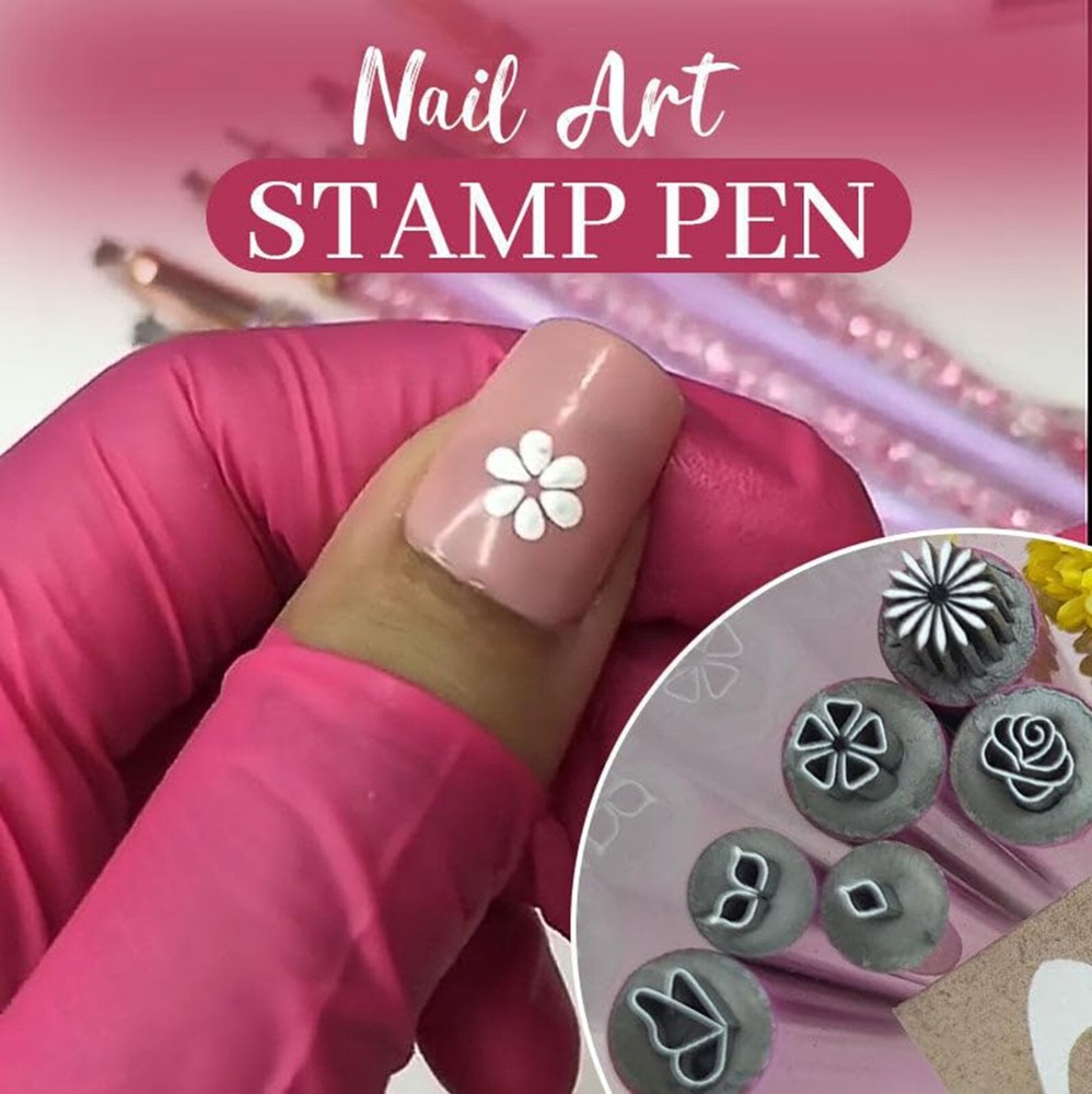 6~24PC Nail Art Stamp Pen Set Precision Stamp Pen DIY Nail Art For Girls & Women