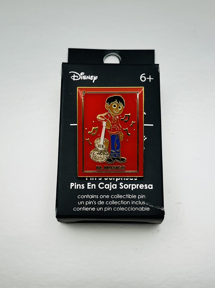 Disney Pixar Loungefly Coco Miguel El Musico Loteria Card Blind Mystery Box Pin