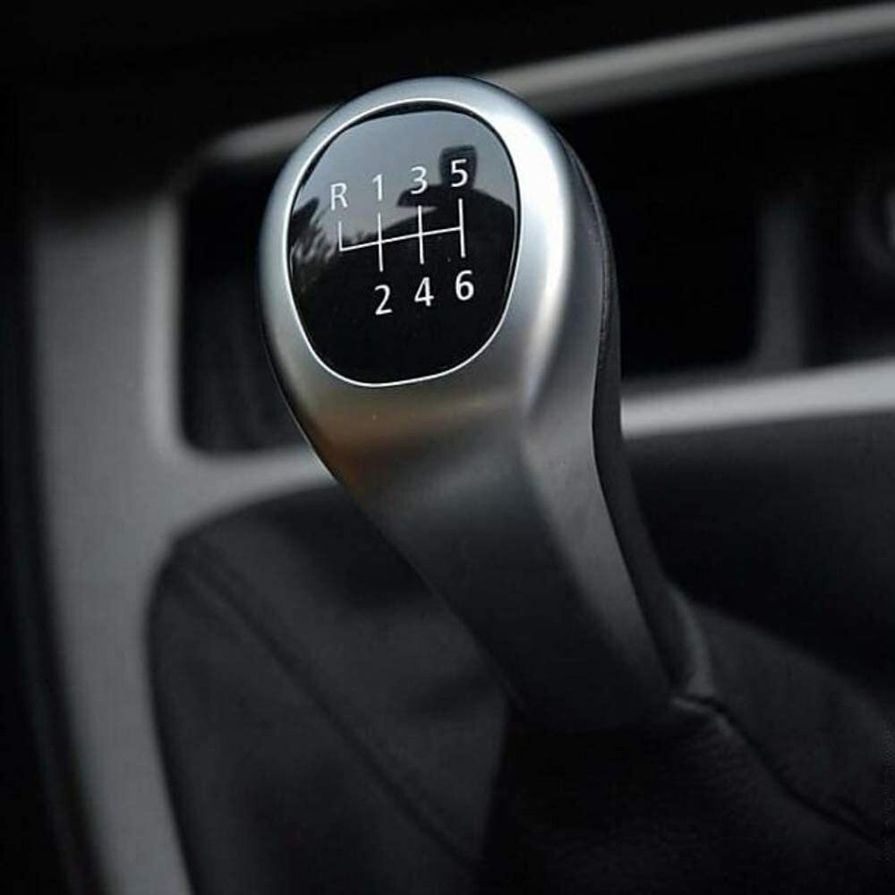 6 Speed Silver MT Manual Gear Shift Knob Shifter For BMW E32/E34/E36 X1 X3 X5