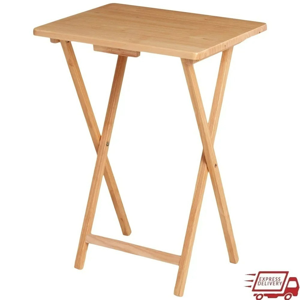 Compact Foldable TV Tray Table 19x15x26 Inches for Indoor Use