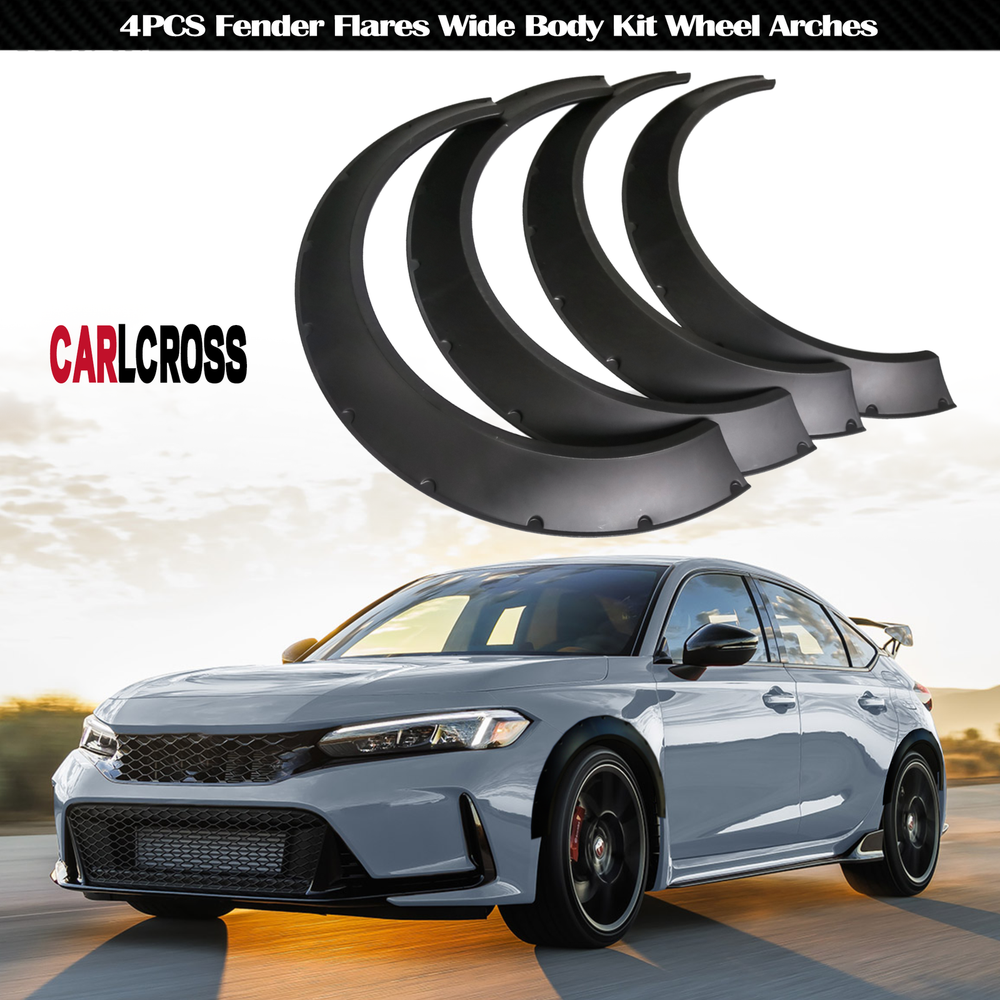 Honda Civic SI Wide Body Fender Flares Kit 4PCS Wheel Arches