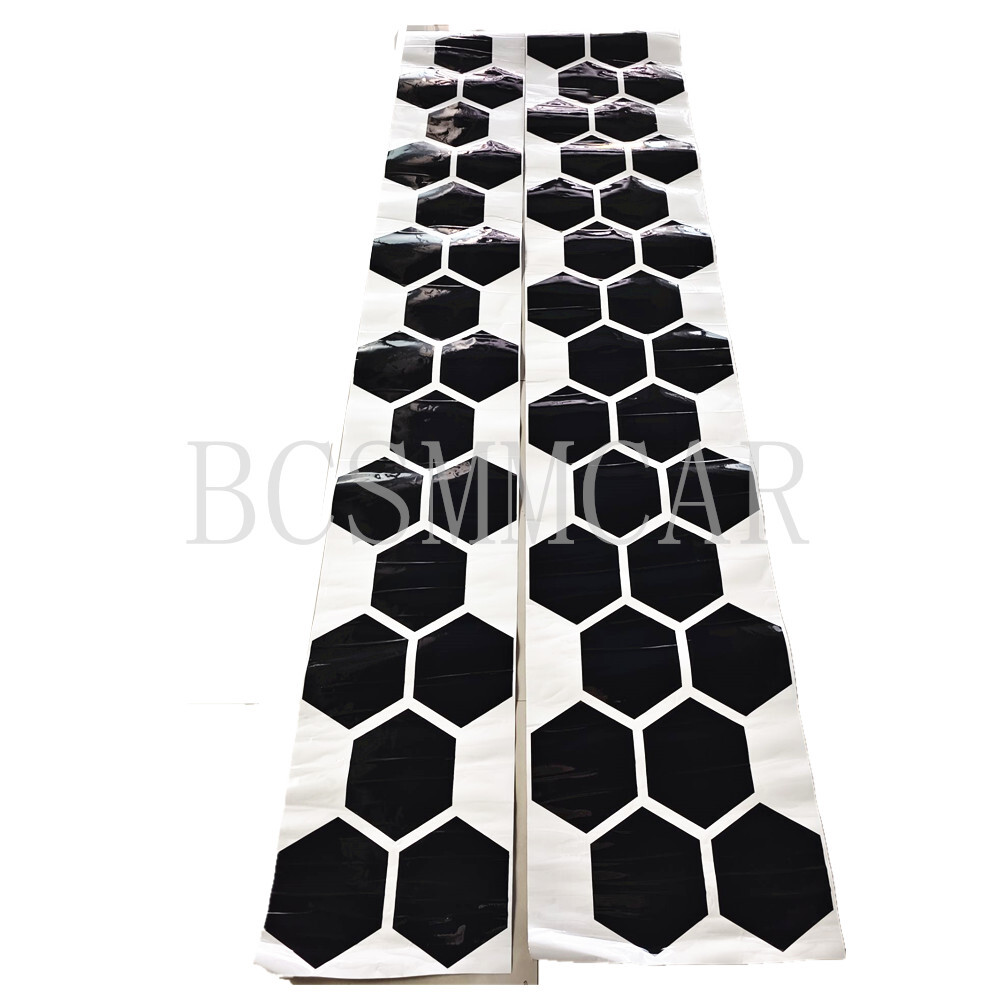Hexagon Honeycomb Decal Car Whole Body Vinyl Sticker Trim Accessories Waterproof