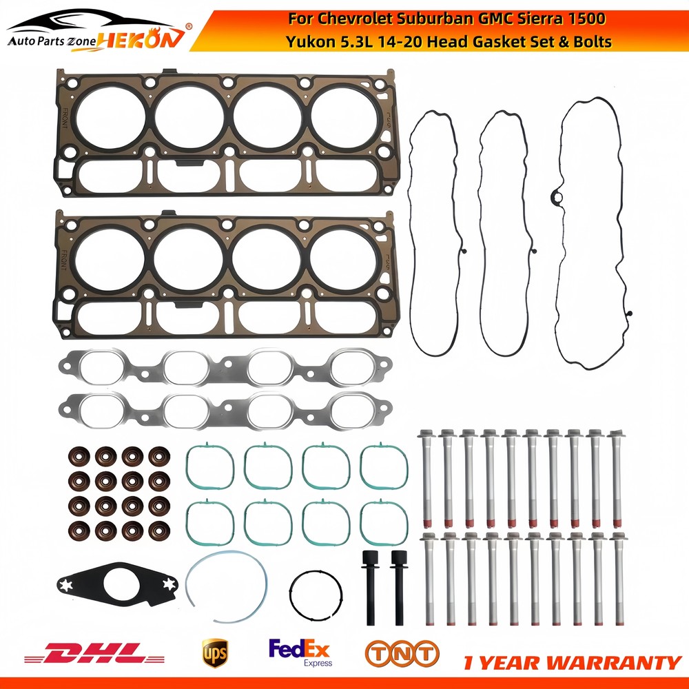 For Chevrolet Suburban GMC Sierra 1500 Yukon 5.3L 14-20 Head Gasket Set & Bolts