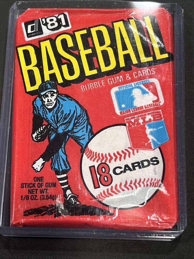 1981 Donruss Baseball Sealed Wax Pack Vintage Collectible FSCardz