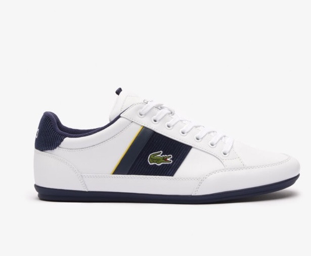 Men's LACOSTE Chaymon Leather And Corduroy Trainers780 SAR $140