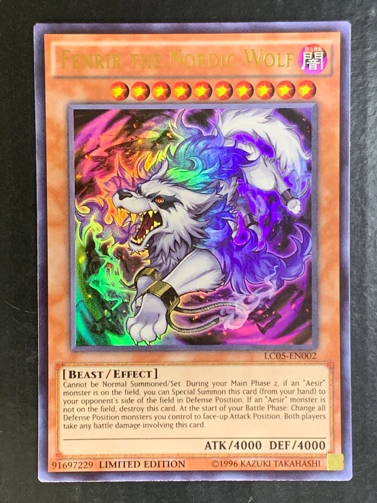 Fenrir the Nordic Wolf LC05-EN002 Ultra Rare Limited Edition Yu-Gi-Oh! Konami
