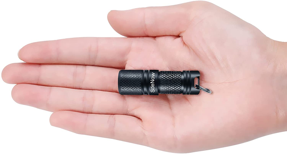 Mini Rechargeable USB Keychain Flashlight with Bright LED Light