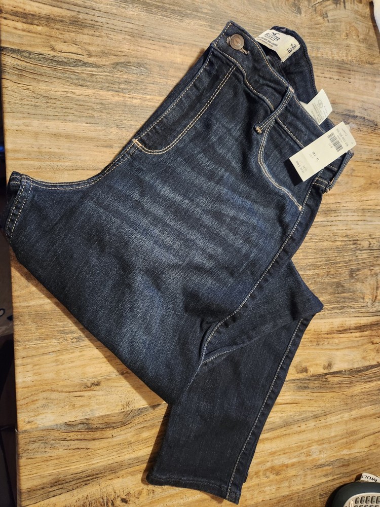 HOLLISTER CALIFORNIA SIZE 17R W33 L28 WOMENS PREWASHED BLUE JEANS