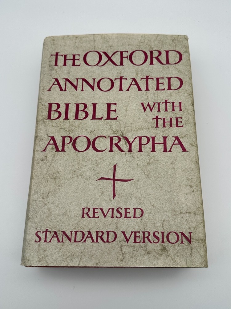Vintage 1965 Oxford Annotated Bible with Apocrypha - Revised Standard Version