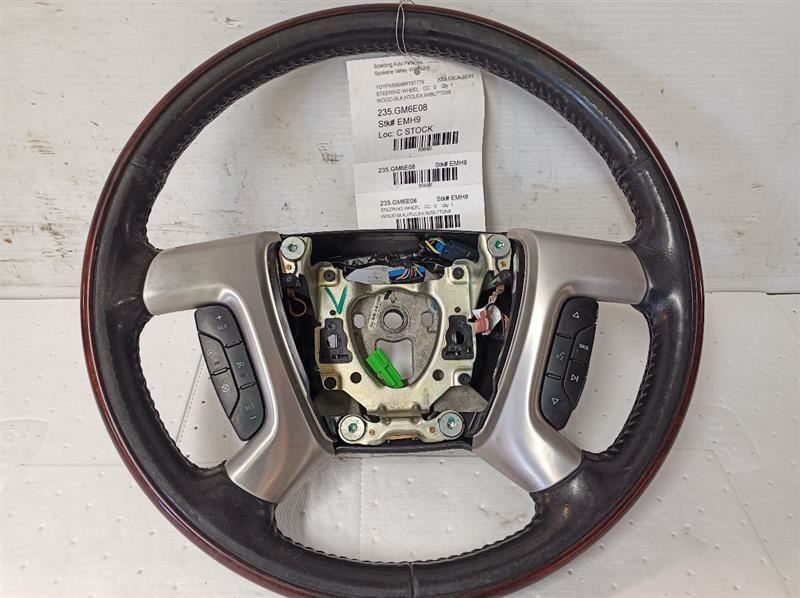Heated Black Leather Steering Wheel w/Buttons from 08 Cadillac Escalade 10415651