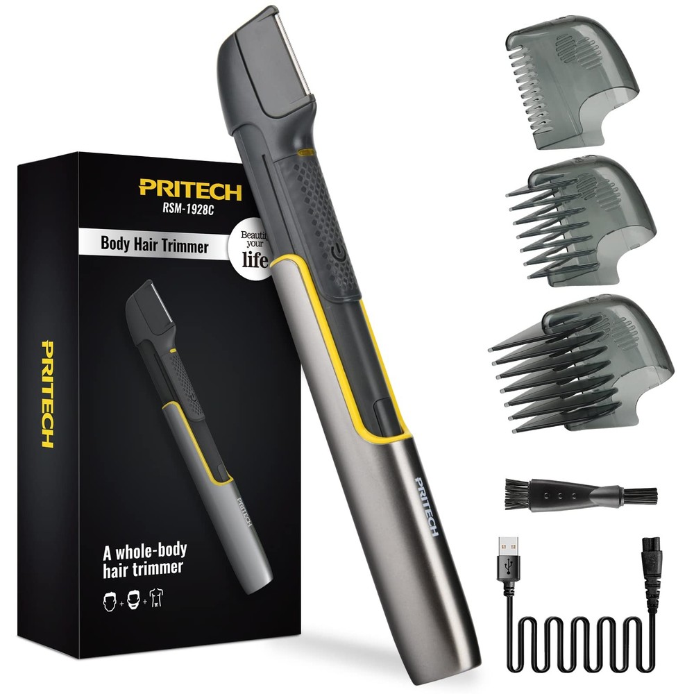 Body Hair Trimmer for Men, Body Hair Groomers with Guard Comb, Rechargeable H...