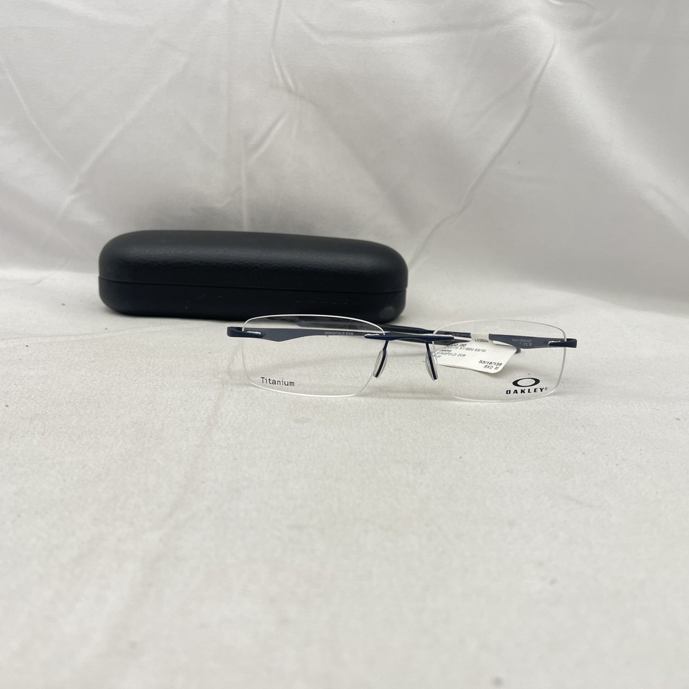 Oakley Wingfold EVR Rimless Lightweight Eyeglasses OX5118 Satin Midnight Frame