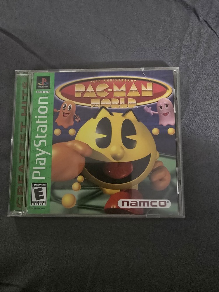 Pac-Man World PlayStation 1 PS1 Greatest Hits Complete CIB with Case Game Manual