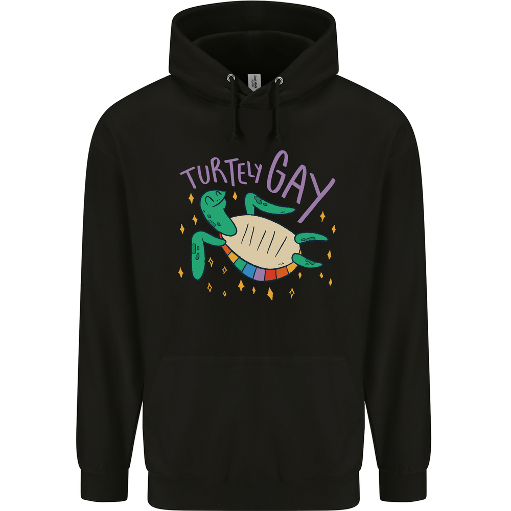 LGBT Turtle Gay Pride Day Awareness Mens 80% Cotton Hoodie-image