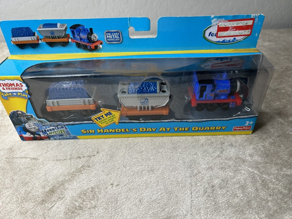 2012 Fisher-Price Thomas & Friends Sir Handel Quarry Train Set New in Box-image
