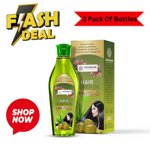 Organic Natural Hair Growth Oil For Women' S/ Nourish & Hair Regrowth/ Pack Of 2