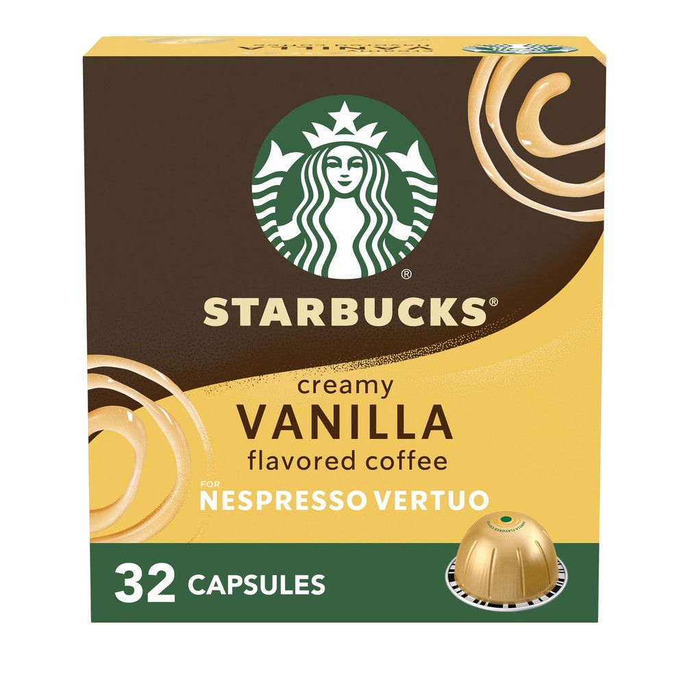 Starbucks Vanilla Coffee Pods 32 Count 7.8 oz Brews