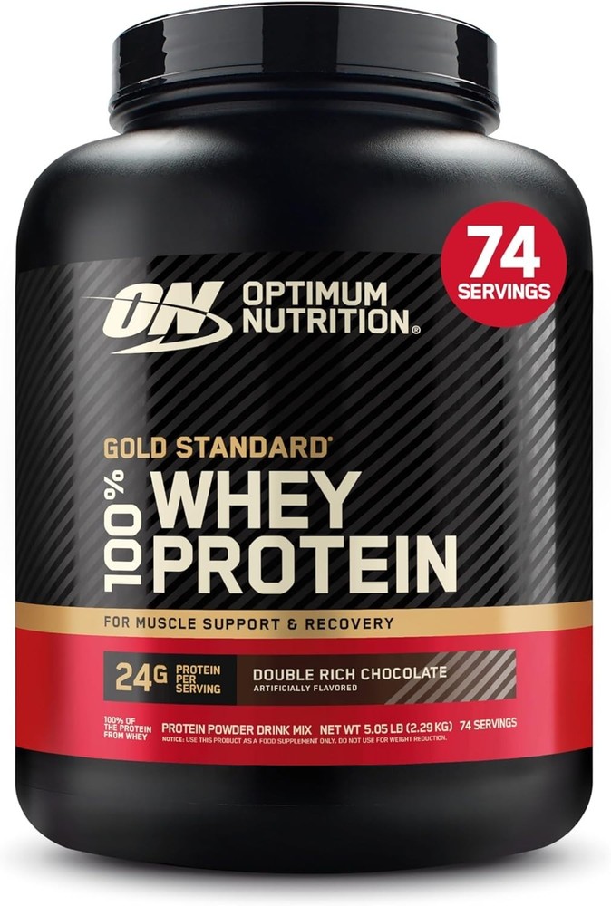 Optimum Nutrition Gold Standard 100% Whey Protein Powder, Chocolate 5 Pound