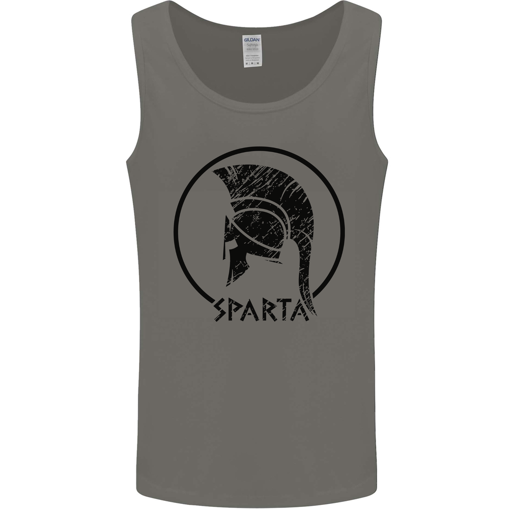 Bodybuilding Sparta Helmet Training Gym Mens Vest Tank Top