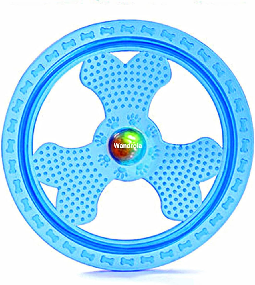 Flying Disc Dog Sport Toy with Flashing LED Lights, Light up Pet Disk for Ultima