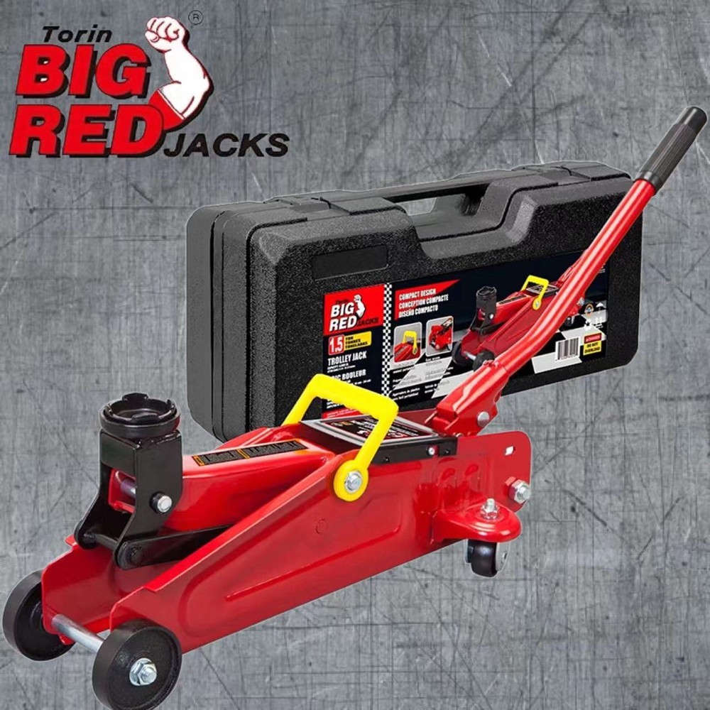 BIG RED 1.5 Ton Torin Hydraulic Trolley Service/Floor Jack witn Storage Case