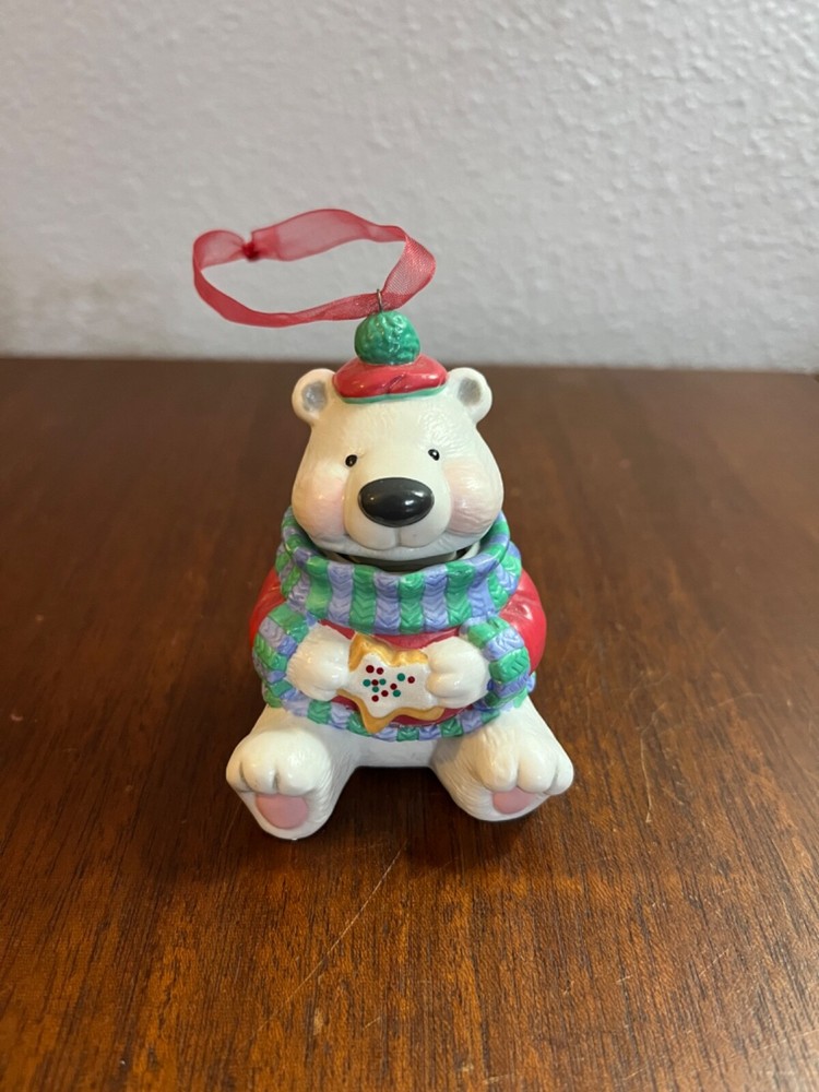 Hallmark Keepsake Ornament Sweet Tooth Treats 2003 Polar Bear with Cookies