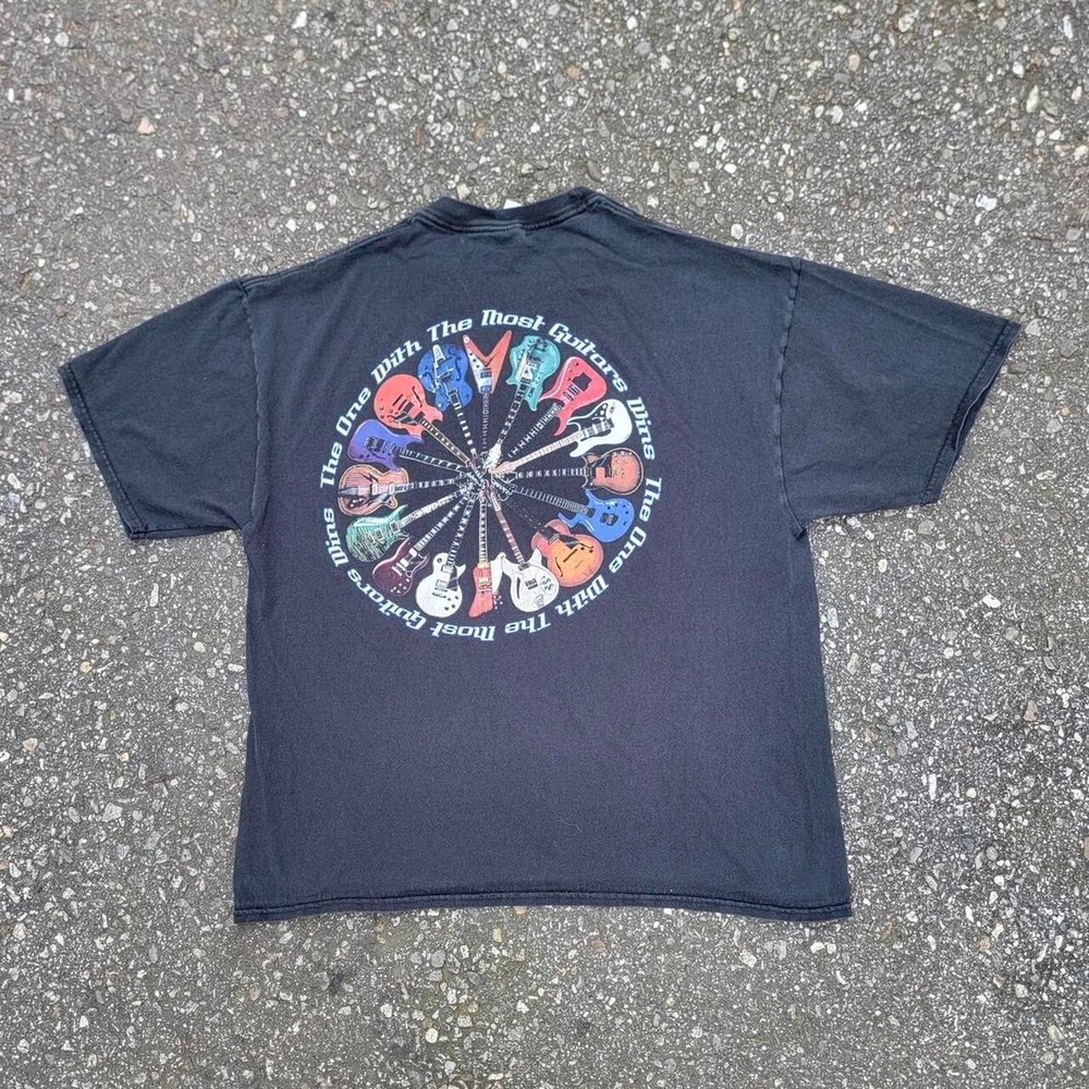 Vintage Y2K Guitars Graphic Black/Multicolor T Shirt