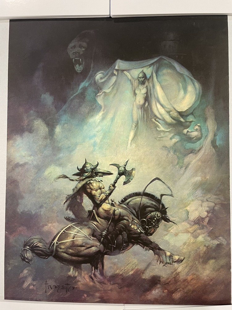 Vintage 1979 Frazetta The Apparition Fantasy Poster