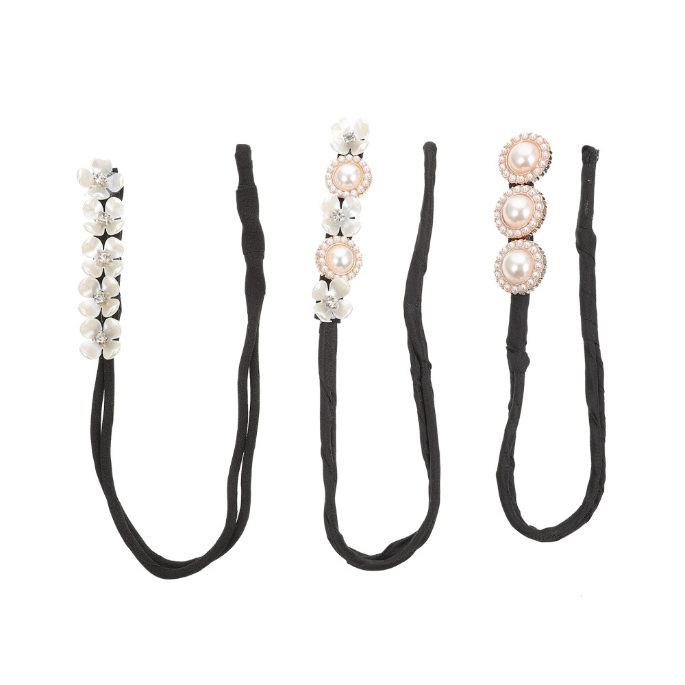 3 Pcs Hair Accessories for Girls Lazy Curler Bun Maker Bride